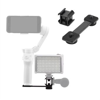 HSP0013 LED Video Fill Light Mount Cold Shoe Microfoonhouder voor DJI OM 4 / OSMO Mobile 2/3 / Zhiyun Smooth 4 / Feiyu Vimble Vlog Pocket