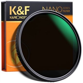 K&F CONCEPT KF01.1475 ND32-512 Ultradunne variabele ND-filter 82mm Geen X Spot Fade Neutral Density-filter voor lens