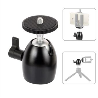 Head DSLR-camera 360 graden draaibare mini-kogelkop 1/4 " Stand