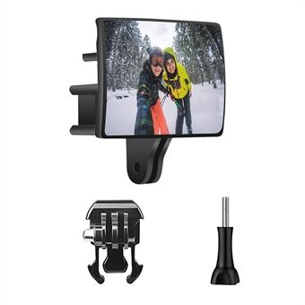 SHEINGKA FLW354 Selfie Vlog Mirror Vlogging Flip Screen Cold Shoe Mount voor Go Pro Hero Action Camera