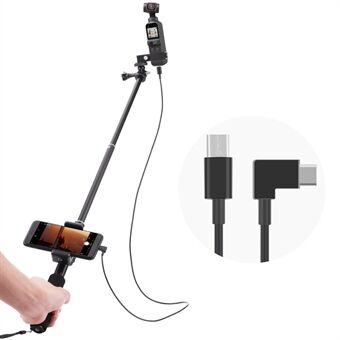 Selfie Stick voor DJI Osmo Pocket 2 Handheld Gimbal Stabilizer Type-C / Android Telefoon Clip Module Verlengstuk - Type-C naar Type