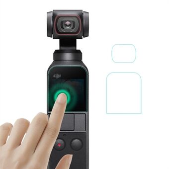 EWB8251_1 Beschermfolie voor cameralens 1 set screenprotector van gehard glas Camera-accessoires voor DJI OSMO Pocket 2