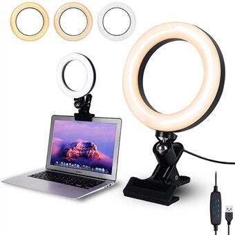 6-inch USB-cliplamp Live-uitzending Make-up 16 cm Computer Laptop Camera Ring Invullicht