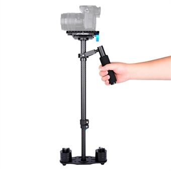 YELANGU S60T Professionele Draagbare Koolstofvezel 60cm Handheld Camera Stabilisator DSLR Camcorder Video Steadicam