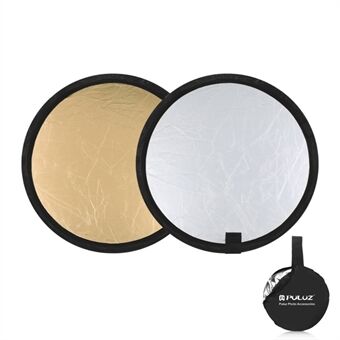 PULUZ PU5103 2-in-1 gouden en zilveren reflectorbord Opvouwbare 30 cm reflectorfotografietool