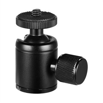 Statief Mini Ball Head Aluminium Ballhead Statiefbevestiging met 1/4 \'\' Schroef en 3/8 \'\' Schroefgat voor Camera DSLR Mobiele Telefoon