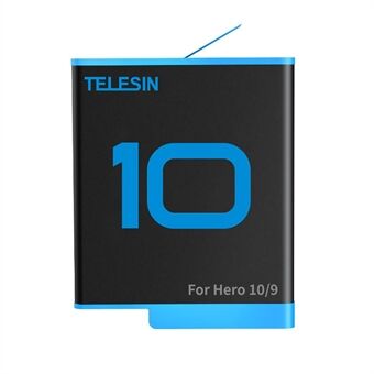 TELESIN GP-BTR-901 1750mAh Li-ion Battery Replacement for GoPro Hero 10/9 Sports Camera