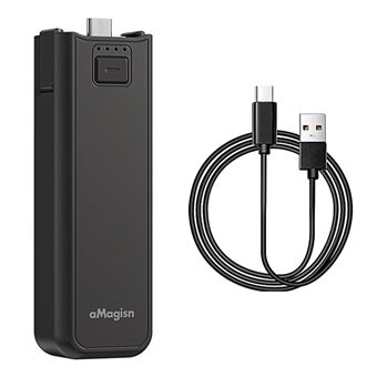 AMAGISN Voor DJI Pocket 3 Accugreep 4500mAh Power Stick met 1 / 4 Inch Montagepoort