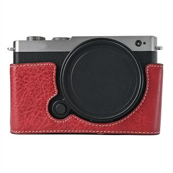 Voor Panasonic Lumix S9 Cameratas Grote Uitsparing Litchi Textuur PU Lederen Beschermhoes