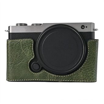 Voor Panasonic Lumix S9 Camerahoes Grote Uitsparing Litchi Textuur PU Leren Beschermhoes