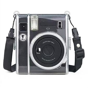 Beschermende Transparante Hoes voor Instax Mini 400 Instant Camera Kristalharde PC Deksel met Afneembare Schouderriem