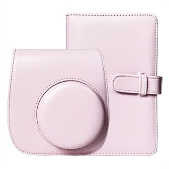 Voor Fujifilm Instax Mini 12/11/9/8 PU Leather Camera Case Cover Schoudertas met 3-inch Album