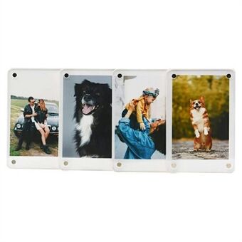 4 stuks / set 3-inch Polaroid fotolijsten koelkast magnetische stickers voor Fujifilm Instax Mini 12 11 9