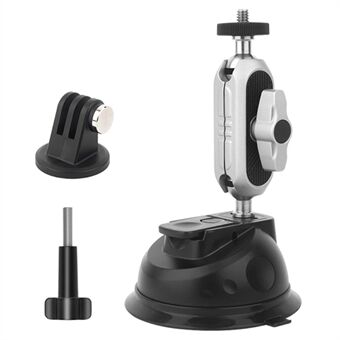 JUNNX JX-GP-07-A voor GoPro-serie, Insta360 Go3 Zuignap Houder Actiecamera Auto Montage Stand