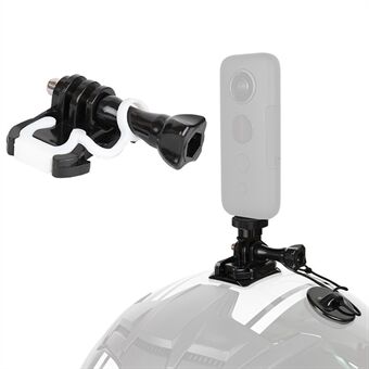 Helmbeugelbevestigingsset voor Insta360, actiecamera aluminium motorfietsmontageset