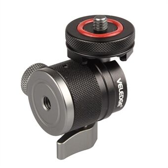 VELEDGE VD-M4 Micro SLR Mount Adapter Mini Metal Ball Gimbal met Cold Shoe, camera-accessoires