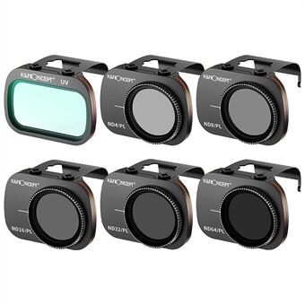 K&F CONCEPT SKU.1932 Multi-Coated UV / ND-PL Polarisatie Filter Set voor DJI Mavic Mini / Mini 2 / Mini SE / Mini 2 SE AGC Optisch Glas Drone Filters