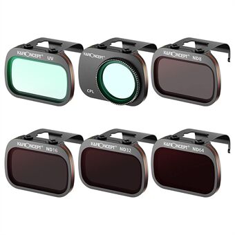 K&F CONCEPT SKU.1904 ND / UV / CPL Filter Kit voor DJI Mavic Mini / Mini2 / Mini SE / Mini 2 SE Drone Oliebestendig AGC Optisch Glas Filter