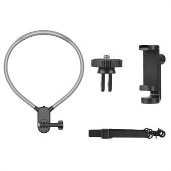 BRDRC FLY014_2 Nekmontagebandset voor DJI Osmo Action 5 Pro / Pocket 3 / Insta360 GO 3S / GoPro Hero 13