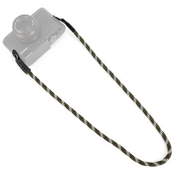 SZII draagbare camera met gevlochten rond touw SLR camera nek schouderriem