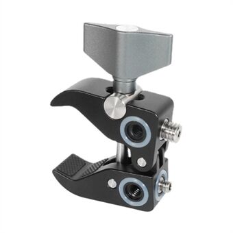 WN-40 Multifunctionele Krab Klem Mount Aluminium Bureau Wandpaneel Houder Clip met 1/4 "en 3/8" Draad