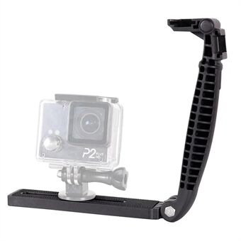 E016 Fotografie Video Flash SLR Camera Grip L-vormige beugelhouder met verlengde Cold Shoe-interfaces