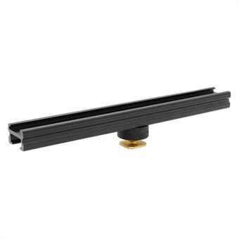 E046 Voor Nikon / Canon / Sony Camera 20cm Aluminium Cold Shoe Extension Rail voor Fill Light Microfoon