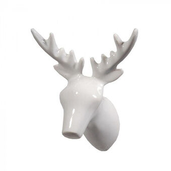 Kapstok 8Dear Deer. 5 x 7 x 9 cm polystone wit