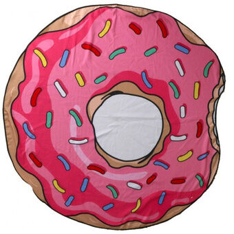 Strandlaken Donut 150 cm polyester roze