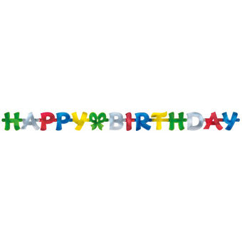 Pendel \'happy birthday\' 140 x 11 cm