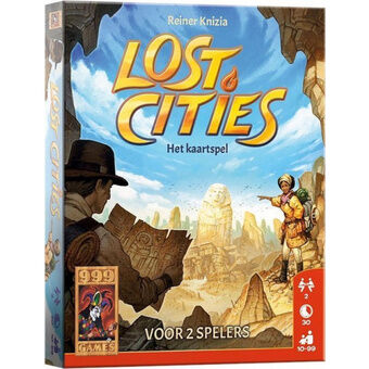 Kaartspel Lost Cities 12,3 cm karton 61 delig