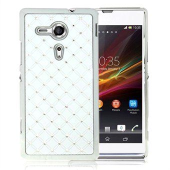 Bling Bling M Chrome Zijkanten Xperia SP (Wit)