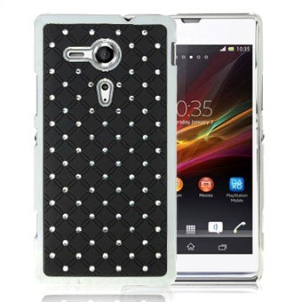 Bling Bling M Chrome Zijkanten Xperia SP (Zwart)