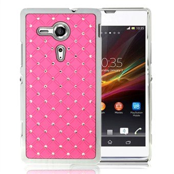 Bling Bling M Chrome Zijkanten Xperia SP (Roze)