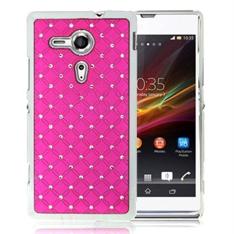 Bling Bling M Chrome Zijkanten Xperia SP (Magenta)