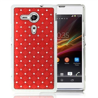 Bling Bling M Chrome Zijkanten Xperia SP (Rood)