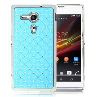 Bling Bling M Chrome Zijkanten Xperia SP (Turquoise)