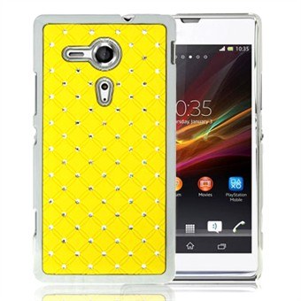 Bling Bling M Chrome Zijkanten Xperia SP (Geel)